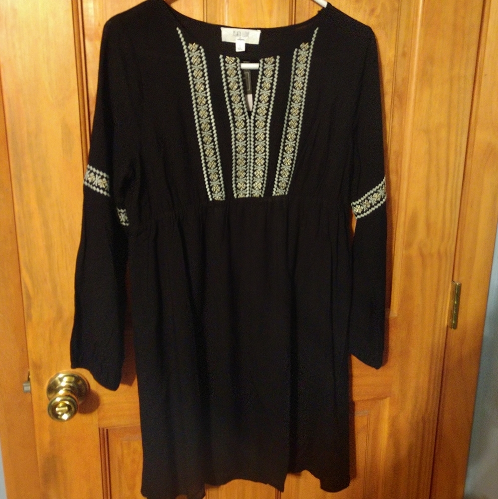 Black Embroidered Top